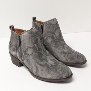 Lucky Brand Basel Ankle Boots, Titanium, Women's 8